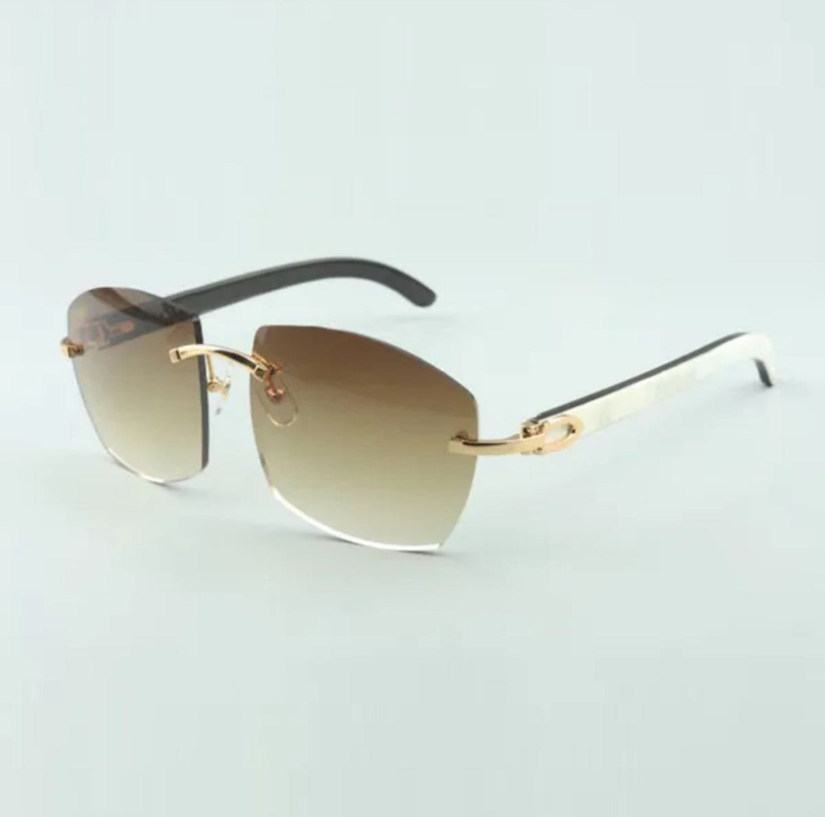⭐️ White Buffalo Horn Sunglasses Size 60 Henny Lenses