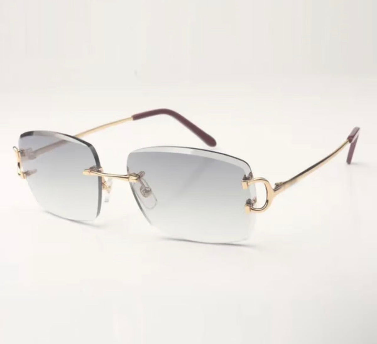 Wire Big C Sunglasses Size 58 Grey Lenses