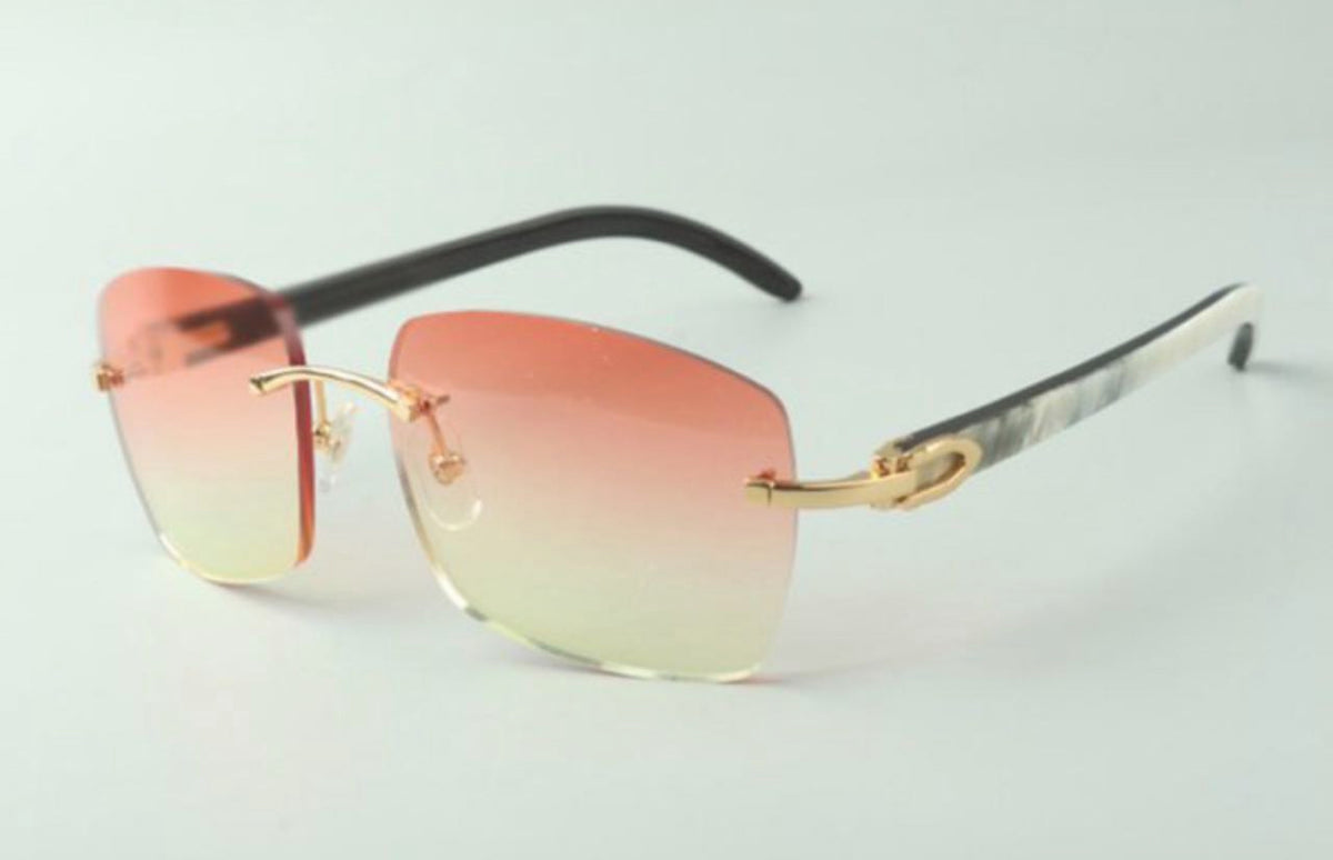 ⭐️ White Buffalo Horn Sunglasses Size 58 Lenses