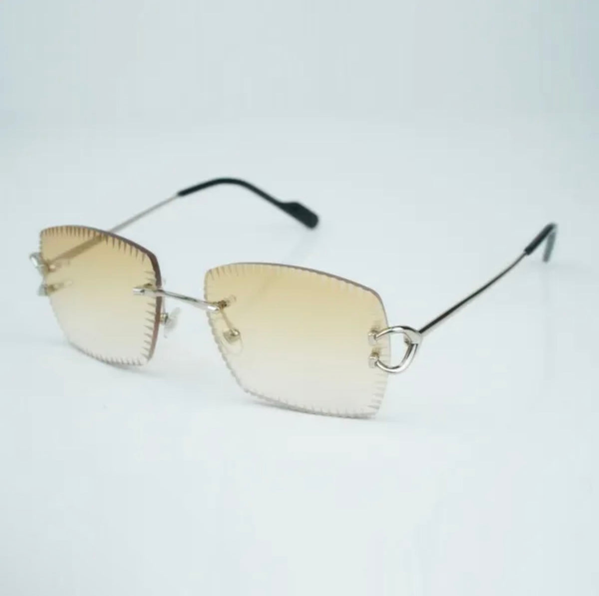 ⭐️ Wire C Sunglasses Size 58 Henny Diamond Cut Lenses