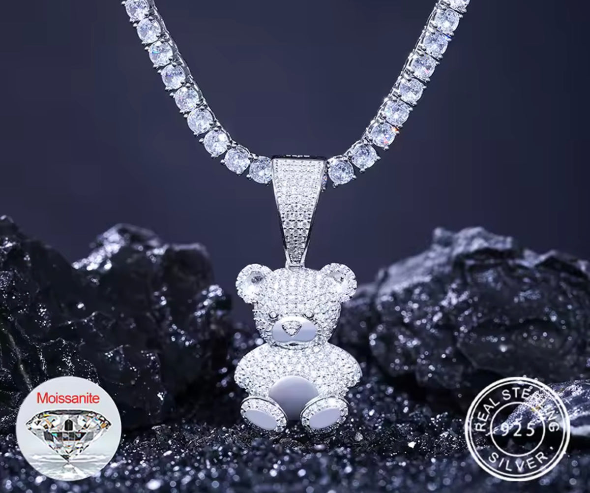Bear Pendant Vvs Clarity Moissanite đ
