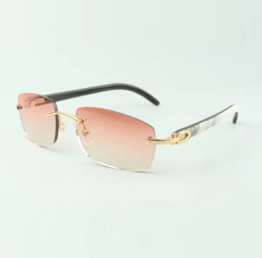 ⭐️ White Buffalo Horn Sunglasses Size 56 Lenses