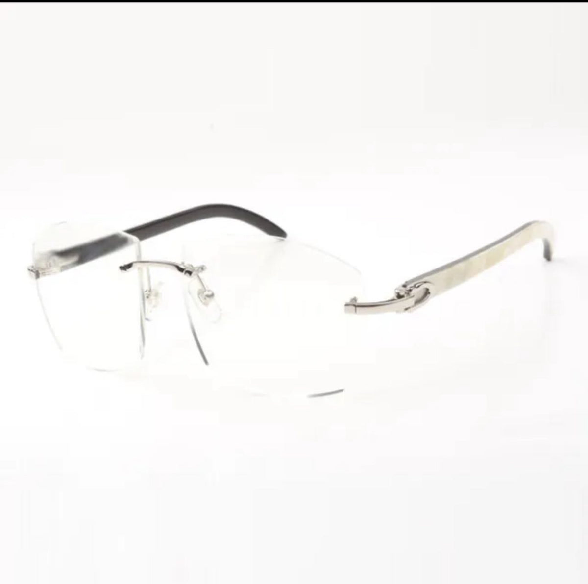 ⭐️ White Buffalo Horn Sunglasses Size 60 Clear Lenses