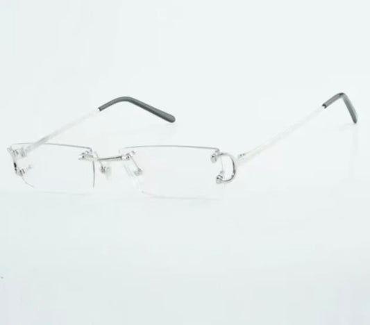 ⭐️ Wire Big C Glasses Size 53 Clear Lenses