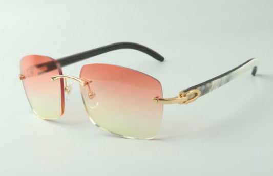 ⭐️ White Buffalo Horn Sunglasses Size 58 Lenses