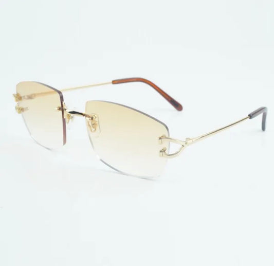 Wire Big C Sunglasses Size 60 Henny Lenses