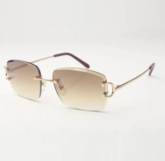 Wire Big C Sunglasses Size 58 Henny Lenses