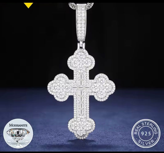 Cross Pendant Vvs Clarity Moissanite 💎
