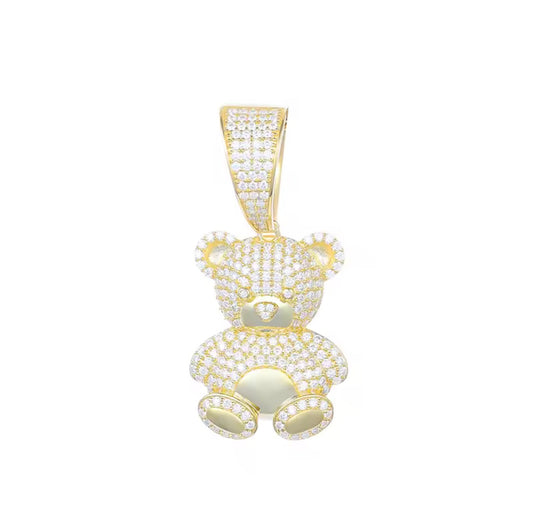 Bear Pendant Vvs Clarity Moissanite 💎