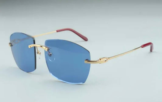 ⭐️Wire C Sunglasses Size 60 Blue Lenses