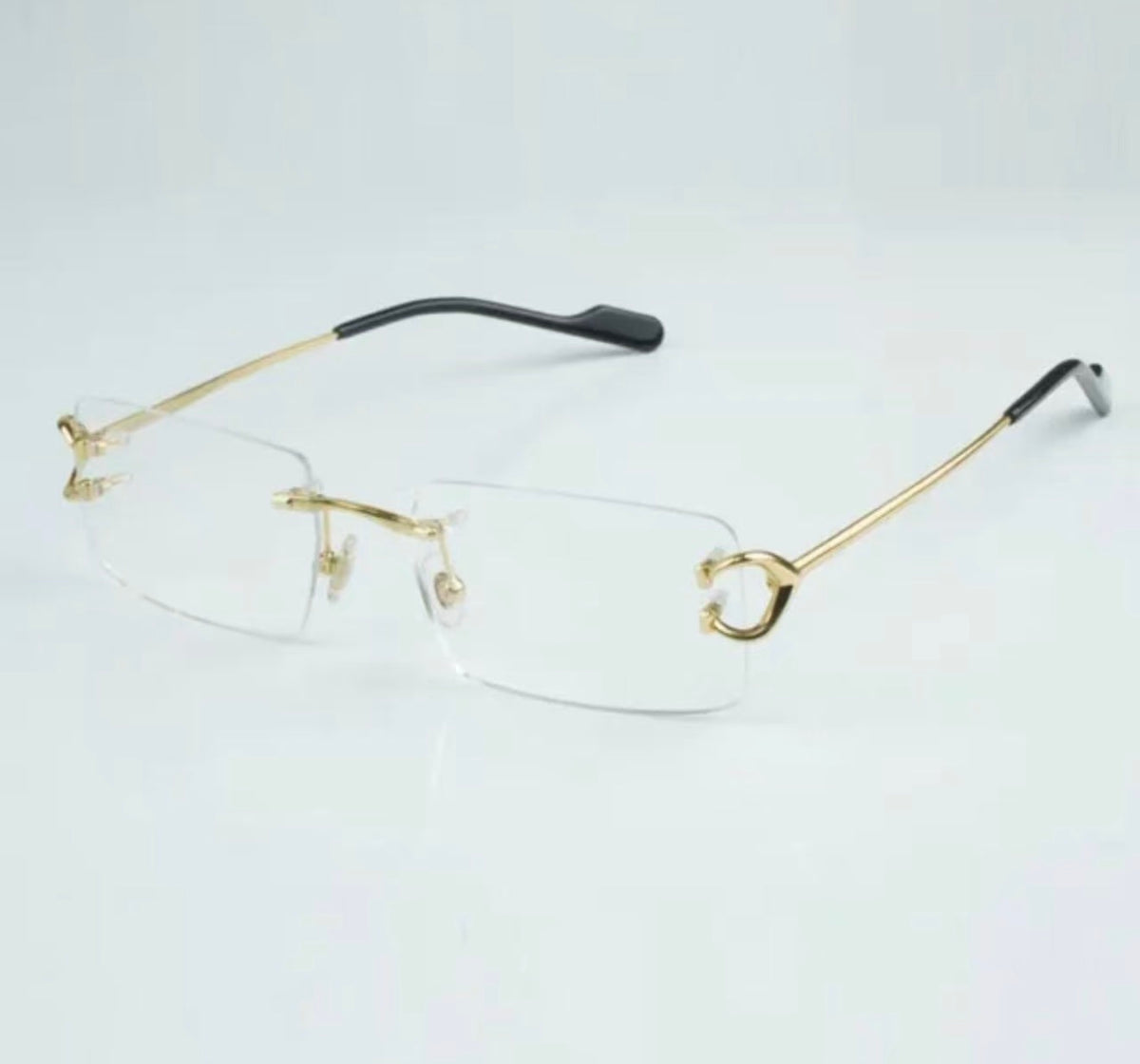 Wire C Sunglasses Size 56 Clear Lenses