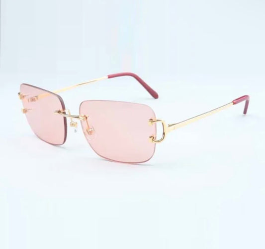 ⭐️ Wire Big C Sunglasses Size 58 Red Lenses