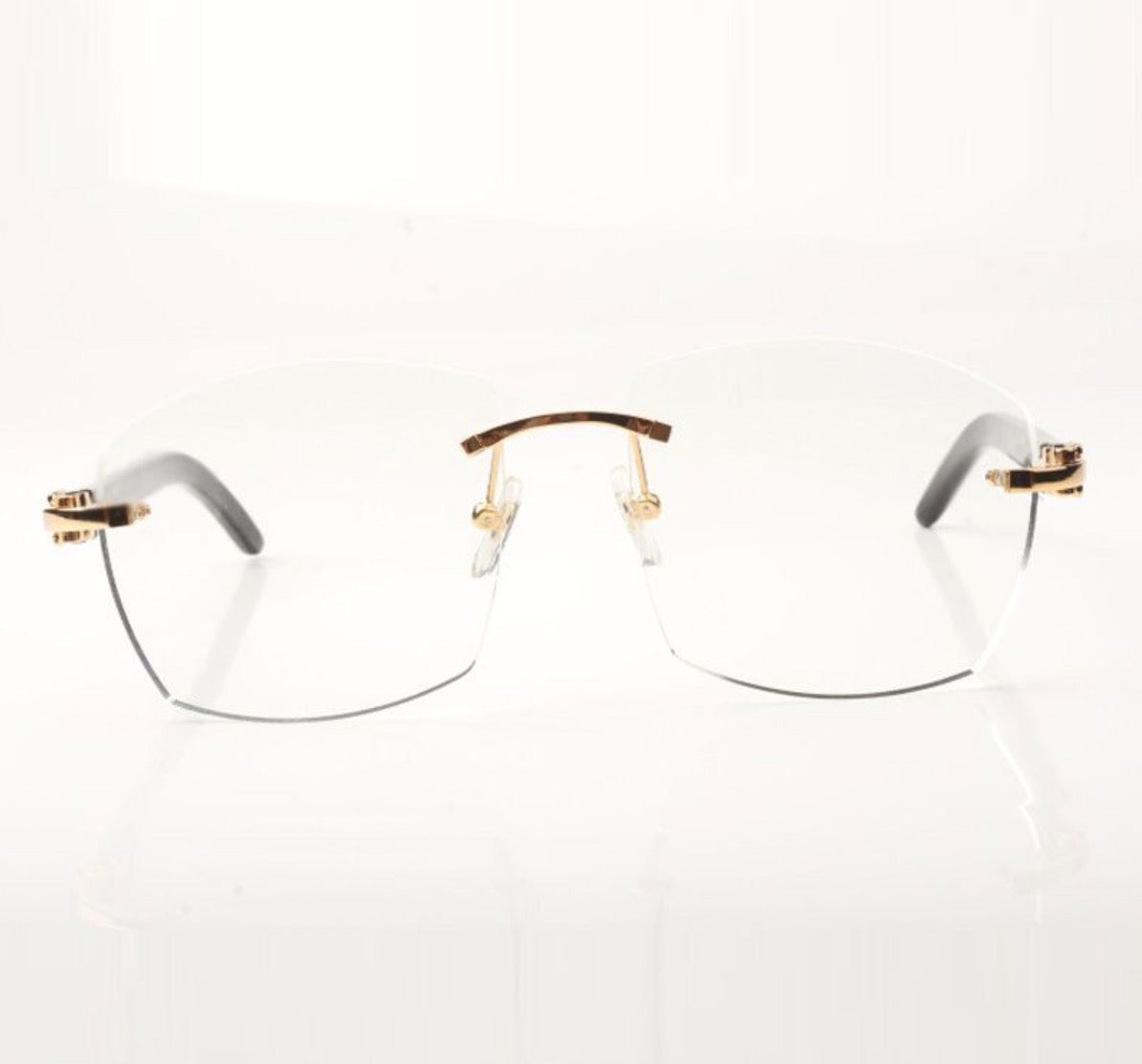 ⭐️ White Buffalo Horn Sunglasses Size 60 Clear Lenses