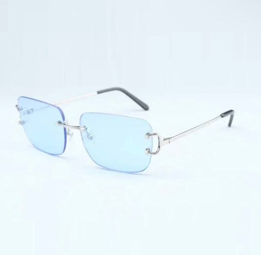 ⭐️ Wire Big C Sunglasses Size 58 Blue Lenses