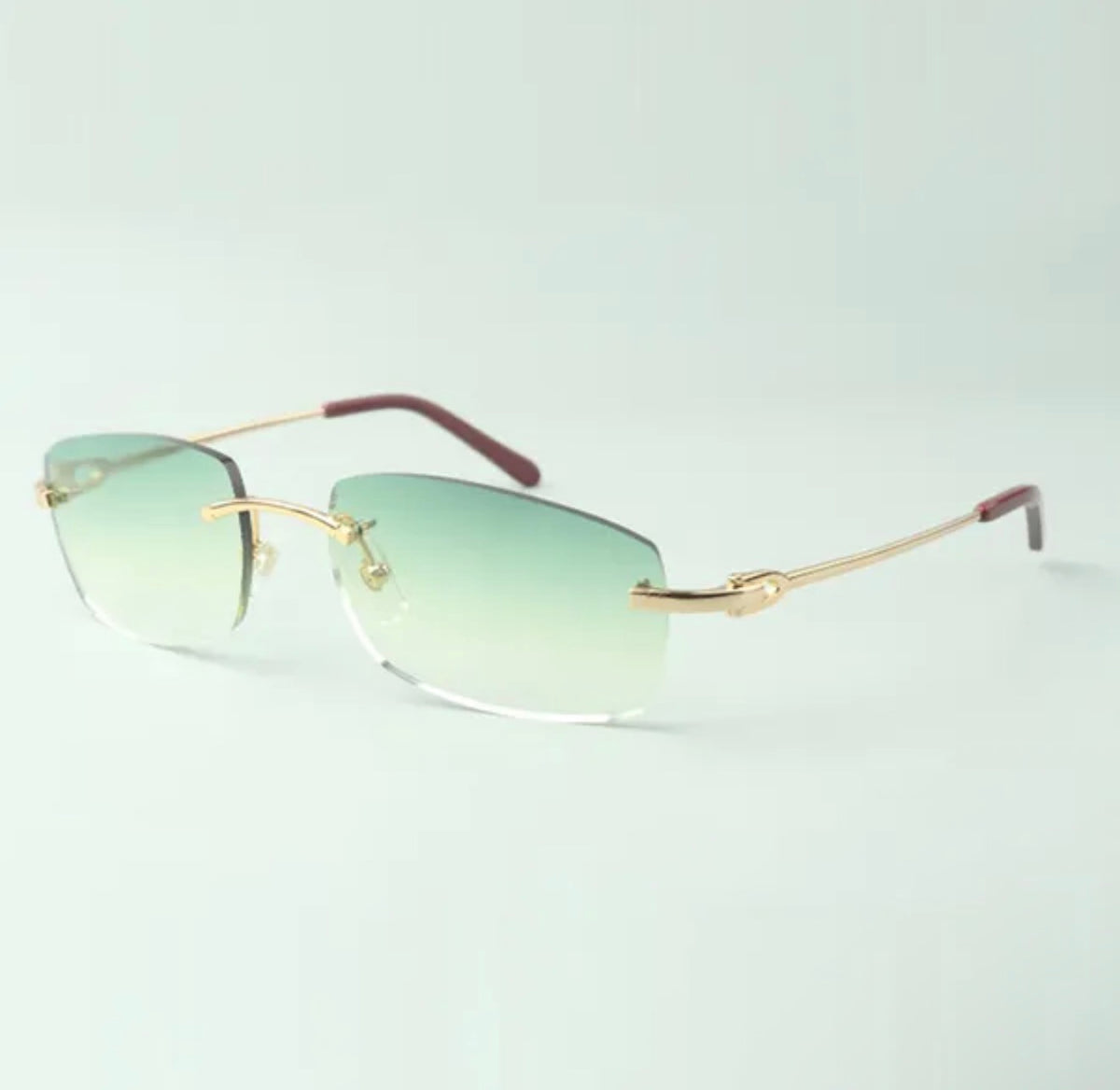 ⭐️Wire C Sunglasses Size 56 Green Lenses