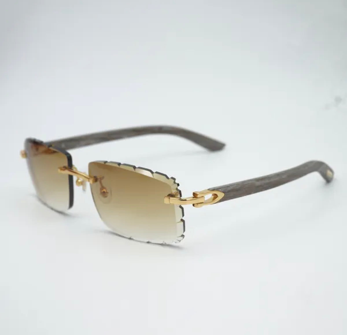 Wood Open C Sunglasses Size 57 Lenses Newest Model