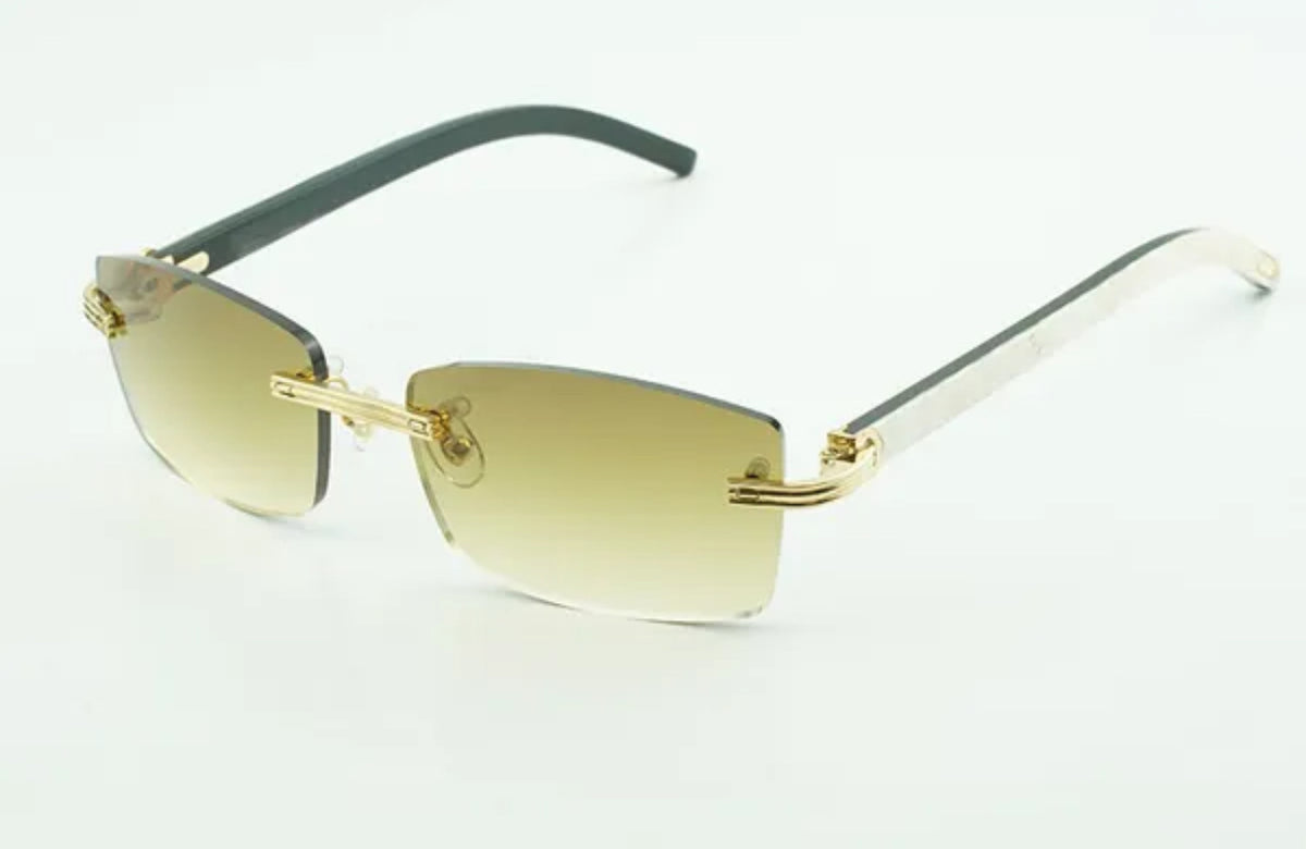 ⭐️ White Buffalo Horn Sunglasses Size 56 Henny Lenses (New Model)